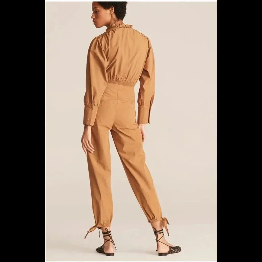 Rebecca Taylor Tan Utility Jogger Pants - Picture 12 of 13